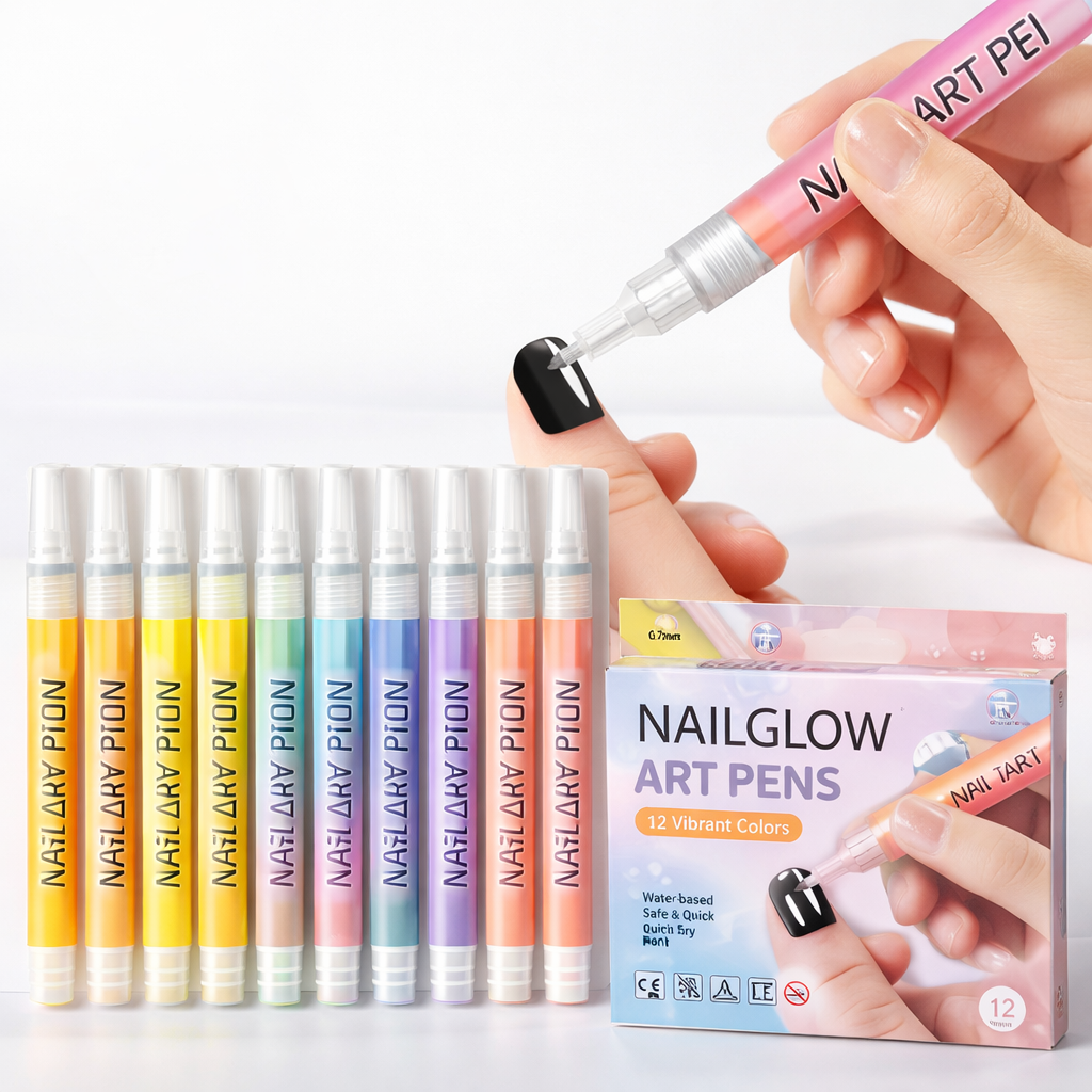 Nail Art Pens Set of 12 Colors